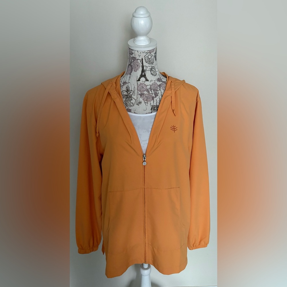 Orange Zip-Up Hoodie